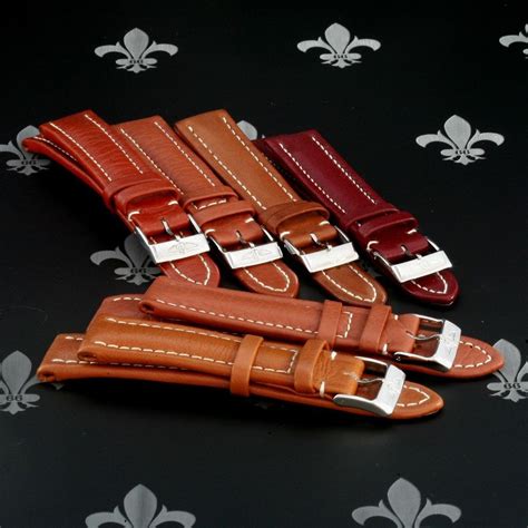 breitling leather wallet|breitling watch leather straps.